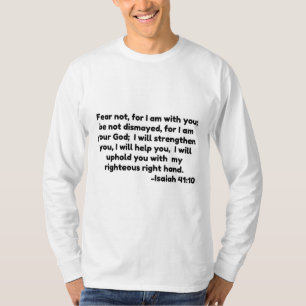 Camiseta no temáis, porque estoy contigo.  no se consterna,