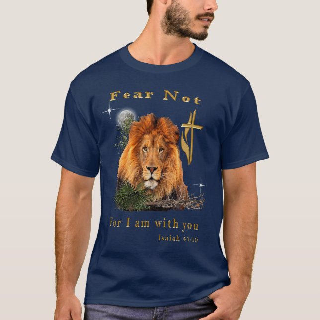 Camiseta No teman a Isaías 41:10 (Anverso)