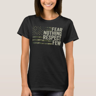Camiseta No teman nada respeto pocos 4 de julio camuflaje E