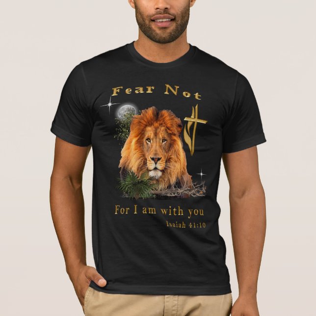 Camiseta No temas Isaías 41:10 (Anverso)