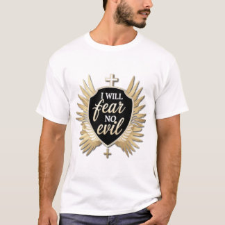 Camiseta No Temeré Maldad - Diseño de Fe Cristiana Audaz