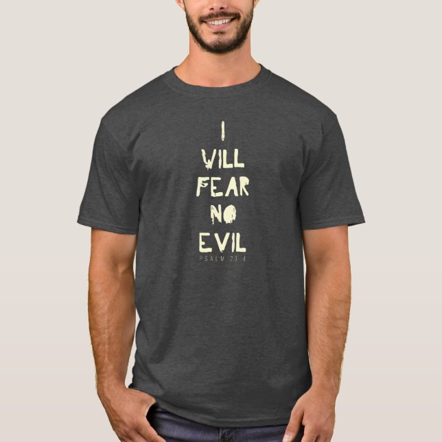 Camiseta No temeré ningún mal (Anverso)