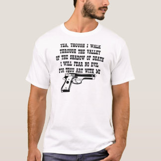 Camiseta No temeré ningún mal para el arte de mil conmigo