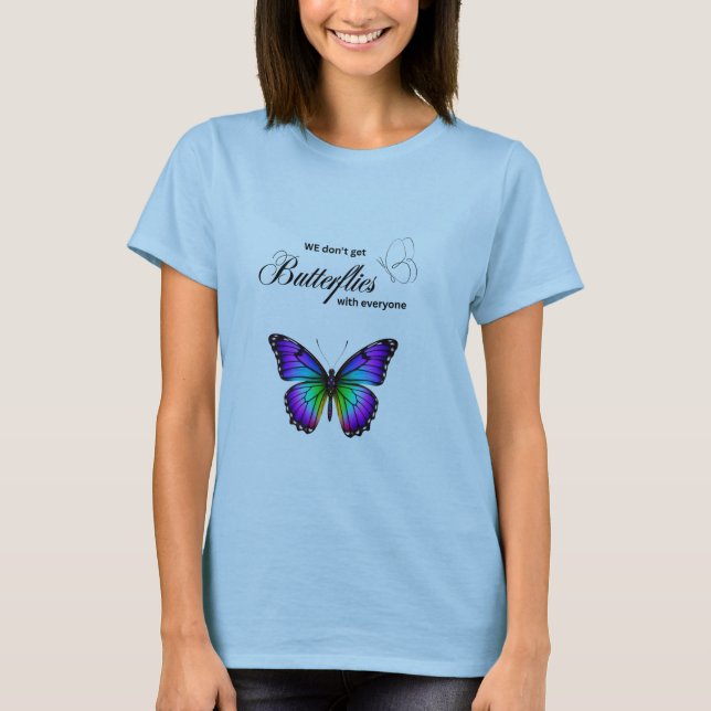 Camiseta "No tenemos mariposas con todos" - Romanti (Anverso)