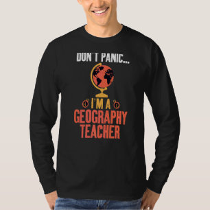 Camiseta No Tengamos Pánico A Un Profesor De Geografía Geóg