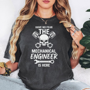 Camiseta No Tengas Miedo El Ingeniero Mecánico Está Aquí Cr