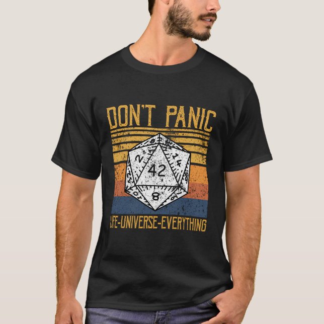 Camiseta No Tengas Pánico A La Respuesta Al Universo De La  (Anverso)