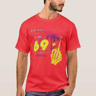 Camiseta No Tengo 70 Tengo 69 Dedo Medio Retro 1955