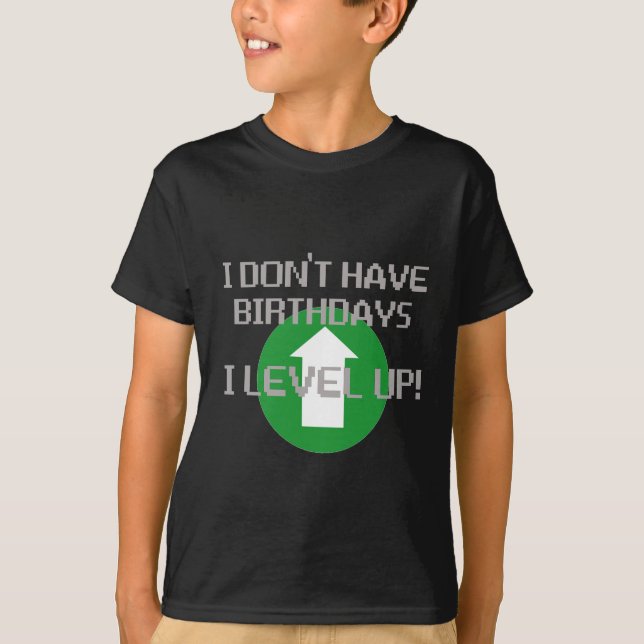 Camiseta No tengo cumpleaños… (Anverso)