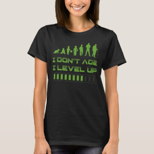 Camiseta No tengo edad y me levanto divertido jugador de vi