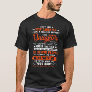 Camiseta No tengo hijastra de Stepdad de Dau