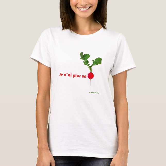 Camiseta No tengo más un rábano (Anverso)