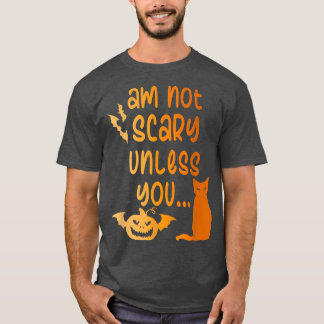 Camiseta No Tengo Miedo A Menos Que Halloween W Black Cat &