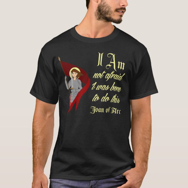 Camiseta No tengo miedo - Juana de Arco (Anverso)