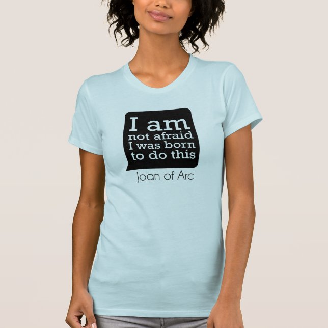 Camiseta No tengo miedo - Juana de Arco (Anverso)