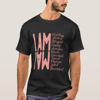 Camiseta No Tengo Miedo Soy Fuerte, Soy Bendecida.