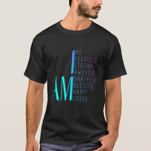 Camiseta No Tengo Miedo Soy Fuerte, Soy Bendita Inspiración
