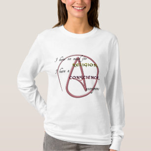 Camiseta No tengo ninguna necesidad de la religión con