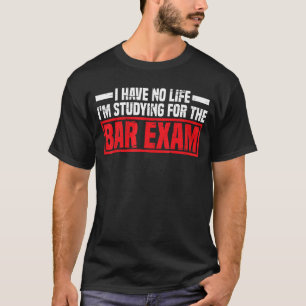 Camiseta No tengo vida que estoy estudiando para el examen 