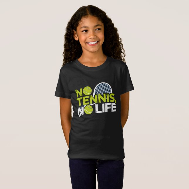 Camiseta No Tennis, No Life – Design Sportif et Dynamique (Anverso completo)