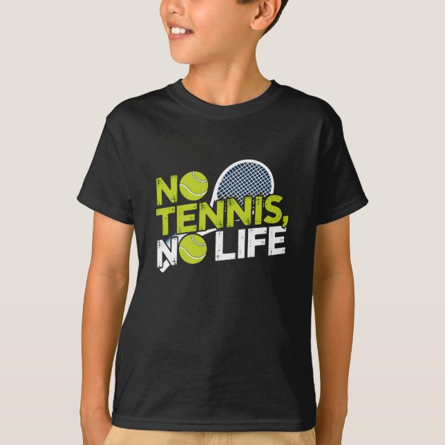 Camiseta No Tennis, No Life – Design Sportif et Dynamique (Anverso)