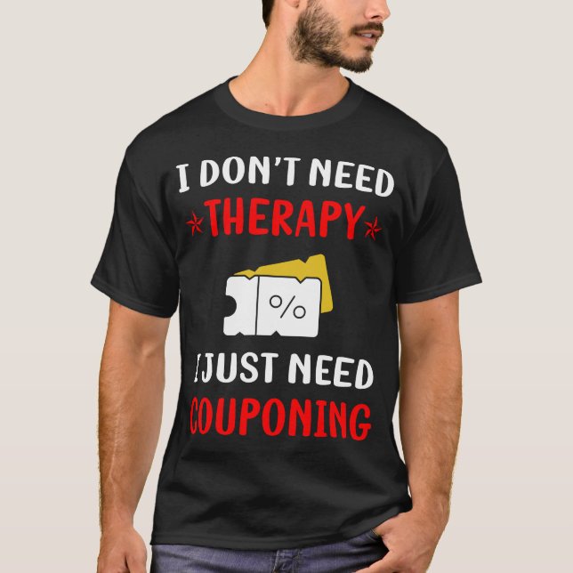 Camiseta No Terapia Cupones Cupón Cupones Cuponera (Anverso)