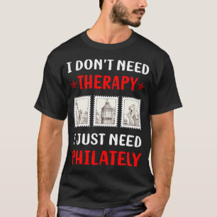 Camiseta No Terapia Filatelia Sello de Correos Sellos