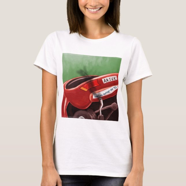 Camiseta No textees y maneje Rick London Divertido (Anverso)
