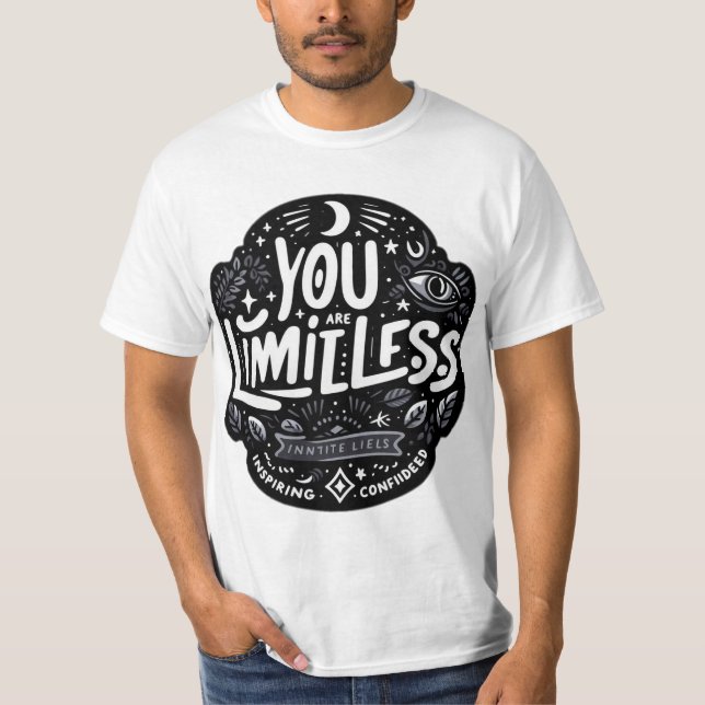 Camiseta No tienes límites - Empoderando la cita motivacion (Anverso)