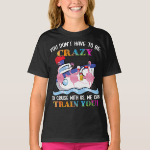 Camiseta No Tienes Que Estar Loco De Cruzar El Flamingo De