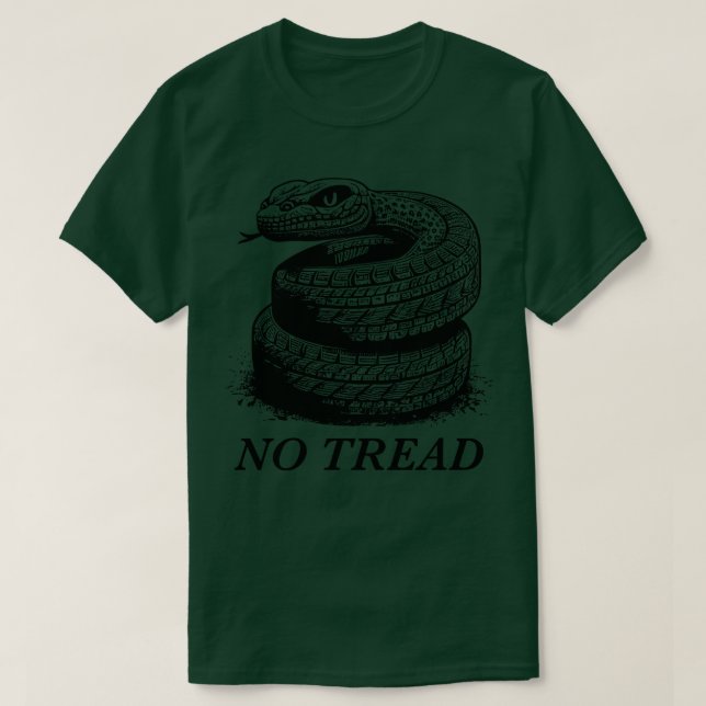 Camiseta No tilear sobre mí sin hilo (Diseño del anverso)