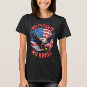 Camiseta No Tiranos No Reyes Águila Bandera Americana Liber