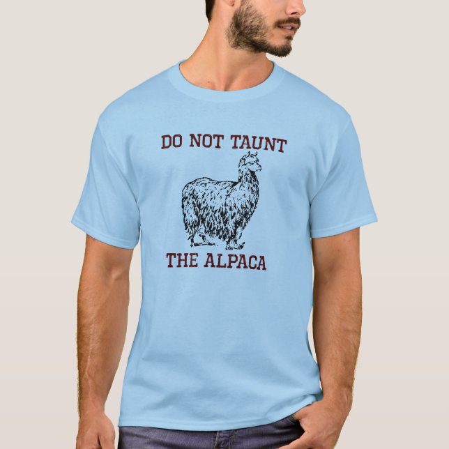 Camiseta No tiren la Alpaca (Anverso)