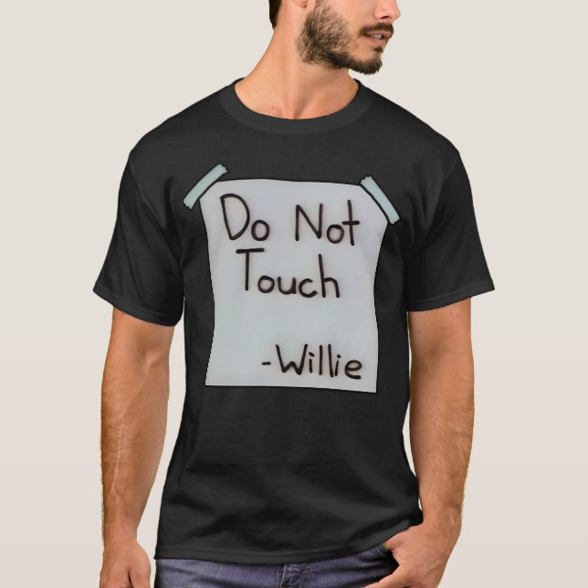 Camiseta No tocar Willie (Anverso)