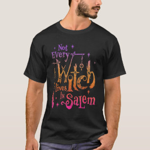Camiseta No toda bruja vive en Salem Trials Vibraciones de