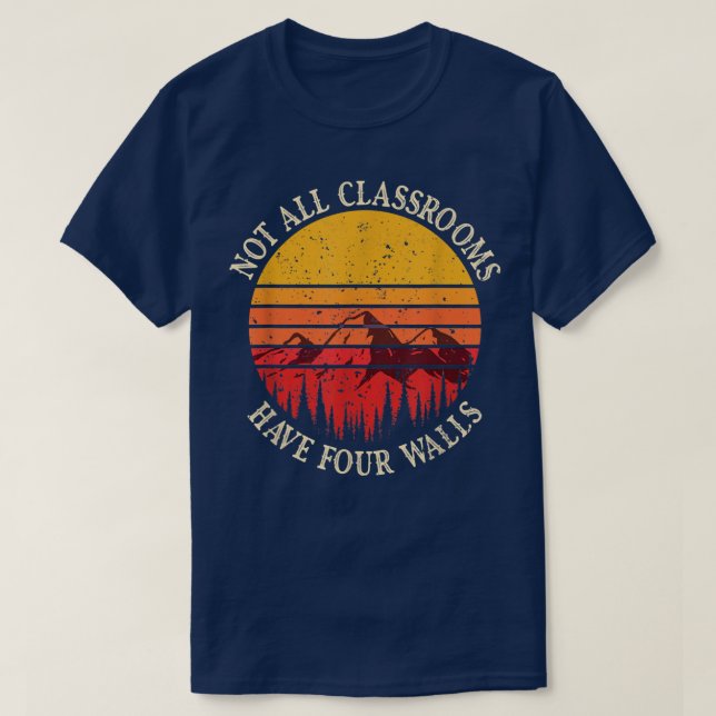 Camiseta No Todas Las Aulas Tienen Cuatro Paredes De Colegi (Diseño del anverso)