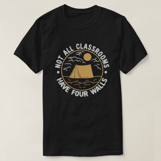 Camiseta No Todas Las Aulas Tienen Cuatro Paredes Hogar-Col (Diseño del anverso)