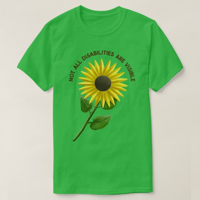Camiseta No Todas Las Discapacidades Ocultas Son Visibles (Diseño del anverso)