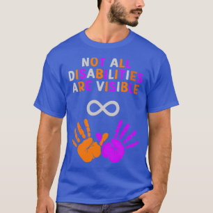 Camiseta No Todas Las Discapacidades Son Naranjas Plateados