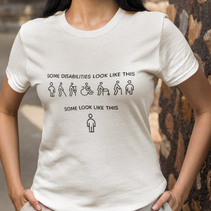 Camiseta No todas las discapacidades son visibles