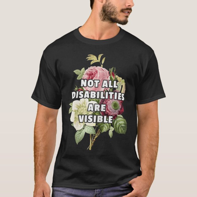 Camiseta No Todas Las Discapacidades Son Visibles Fibromial (Anverso)