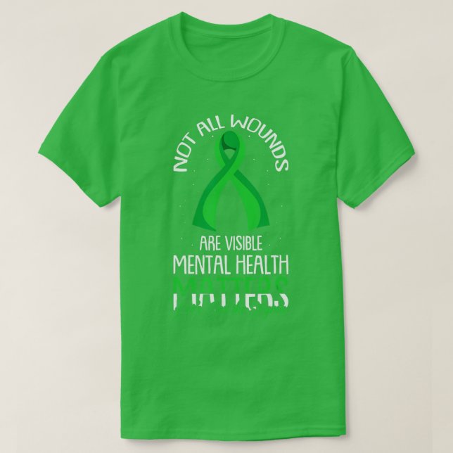 Camiseta No Todas Las Heridas Son Conciencia Visible Sobre  (Diseño del anverso)