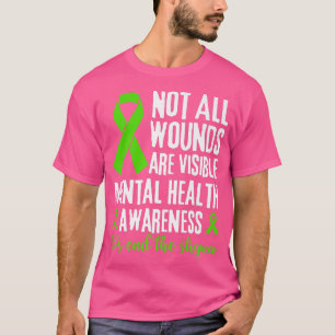 Camiseta No Todas Las Heridas Son Conciencia Visible Sobre 