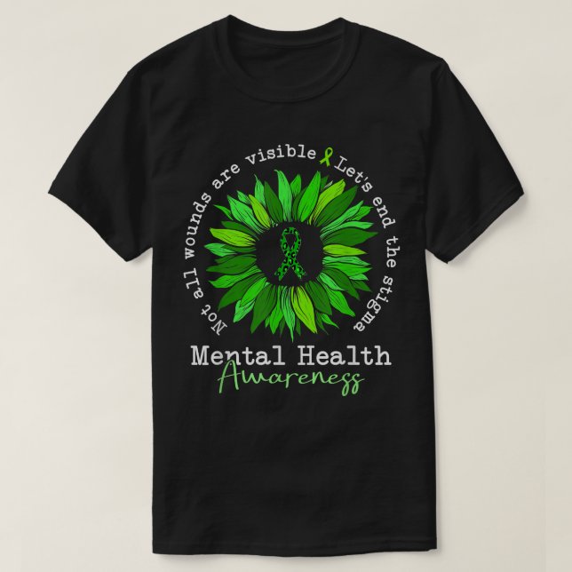 Camiseta No Todas Las Heridas Son Conciencia Visible Sobre  (Diseño del anverso)