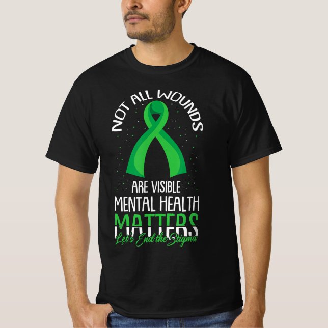 Camiseta No Todas Las Heridas Son Conciencia Visible Sobre  (Anverso)
