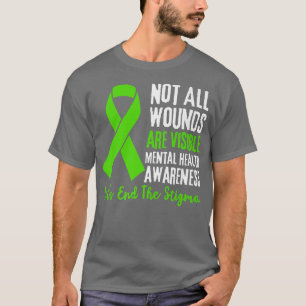 Camiseta No Todas Las Heridas Son Conciencia Visible Sobre