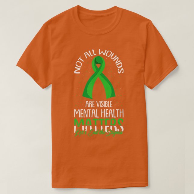 Camiseta No Todas Las Heridas Son Conciencia Visible Sobre  (Diseño del anverso)