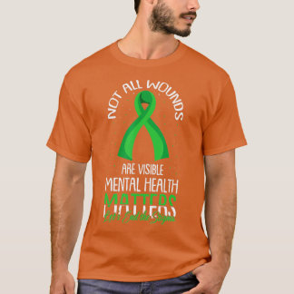 Camiseta No Todas Las Heridas Son Conciencia Visible Sobre 