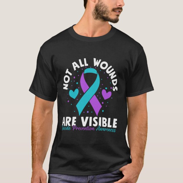 Camiseta No Todas Las Heridas Son Menta Visible De Sensibil (Anverso)