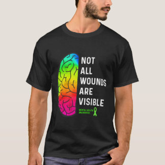 Camiseta No todas las heridas son visibles Conciencia de sa